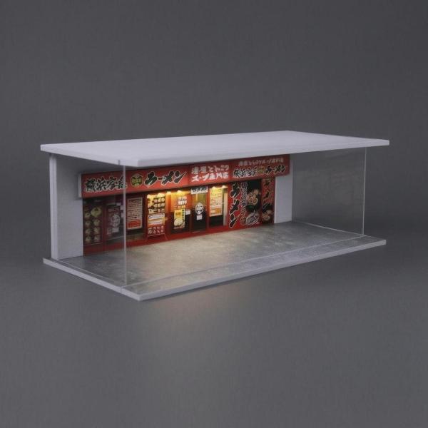 ジオラマガレージ 1:64 オフィス収納 リビングルーム 整然としたモデルカーディスプレイケース スタイルB