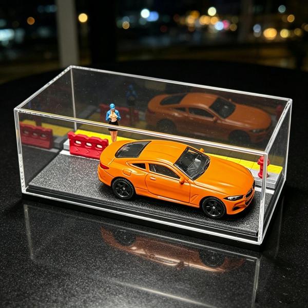 1/64 ダイキャストホイールディスプレイケースミニチュアストリートシーン模擬駐車場モデルディスプレイボックス車両ミニカー装飾用