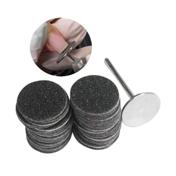 電気フットファイル 15mm 150Grit 50 個用サンドペーパー交換パッド