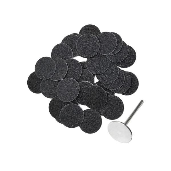 電気フットファイル 15mm 150Grit 50 個用サンドペーパー交換パッド