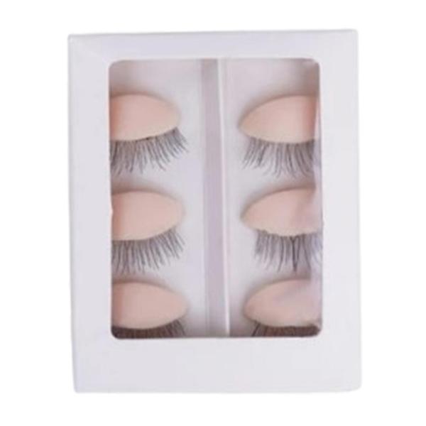 トレーニング職業用シリコントレーニングマネキンヘッドフェイスヘッドピンクまぶたボックスを使用