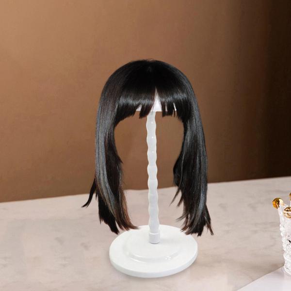 ウィッグスタンド安定した耐久性のある帽子帽子折りたたみ式滑り止め旅行用ホームサロンホワイト