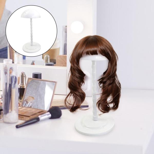 ウィッグスタンド安定した耐久性のある帽子帽子折りたたみ式滑り止め旅行用ホームサロンホワイト