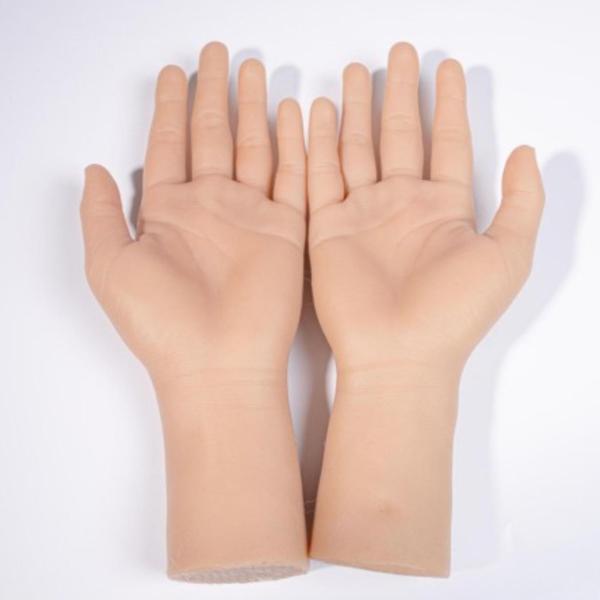 ディスプレイアーティストをトレーニングするためのシリコーン練習ハンドライフサイズのフェイクスキン