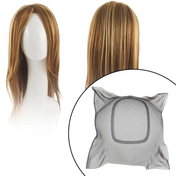 ヘアネットヘアネットアクセサリークロージャーを作るためのレースウィッグを作るレースウィッグハットB