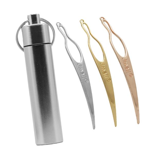 ドレッドヘア用の収納ケースニードルツールを備えた3個の合金ドレッドヘアツール