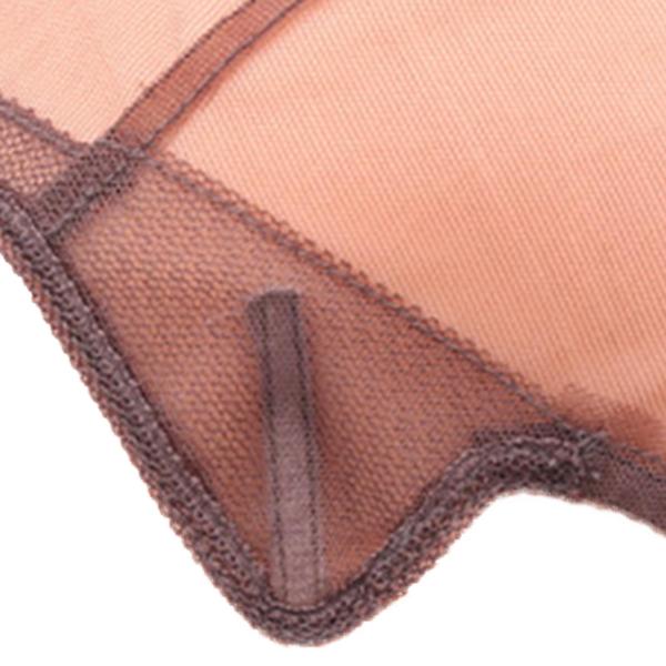 ヘアSを織るのに快適なゴムバンドヘアネットメッシュ付きメッシュウィッグハット