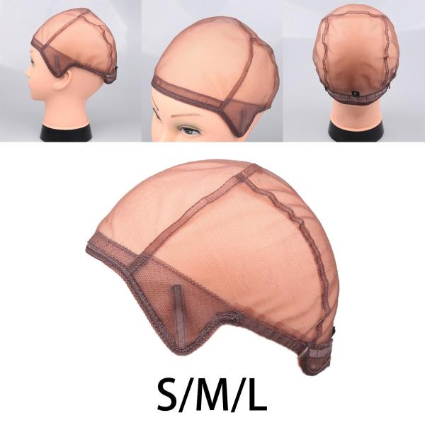 ヘアSを織るのに快適なゴムバンドヘアネットメッシュ付きメッシュウィッグハット