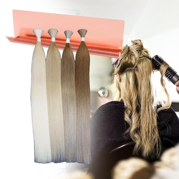 ヘアエクステンション ホルダー スタンド オーガナイザー ウォッシュ クリップ 編み金色