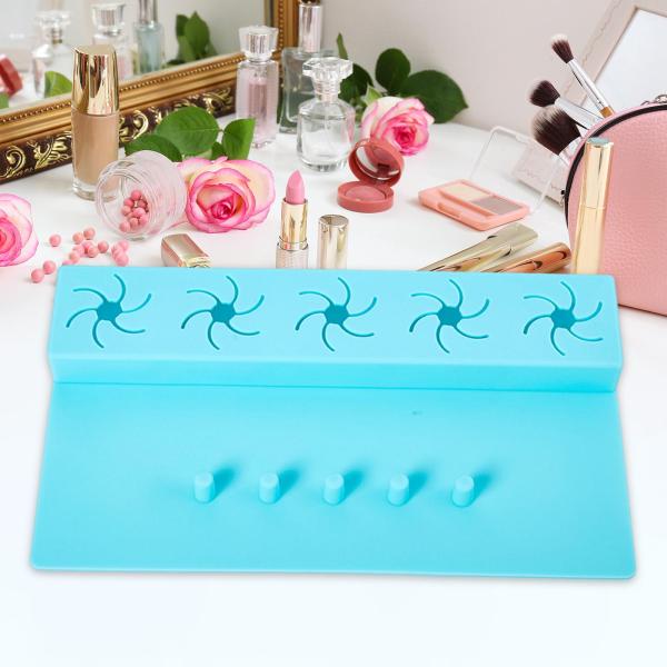 携帯用マニキュアホルダー 使いやすい サロン 家庭用 ネイルアート用品 ブルー