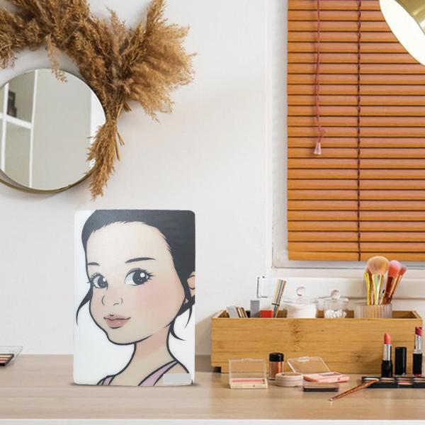 メイクアップ ペイント練習用テンプレート ウォッシャブル ペイント アート ディスプレイ ツール キッド ガール プロファイル用