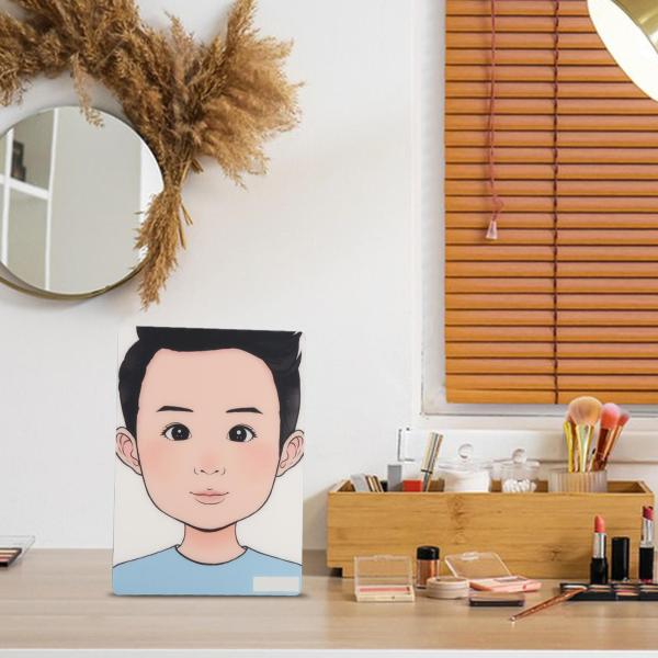 メイクアップペインティング練習テンプレートウォッシャブルペインティングアートディスプレイツールキッドボーイフェイス用