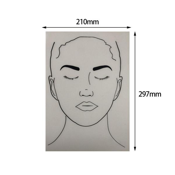 Faces 練習ボード 子供用 ペイントガイド フェイスペインティング ステンシル 洗える スタイル D