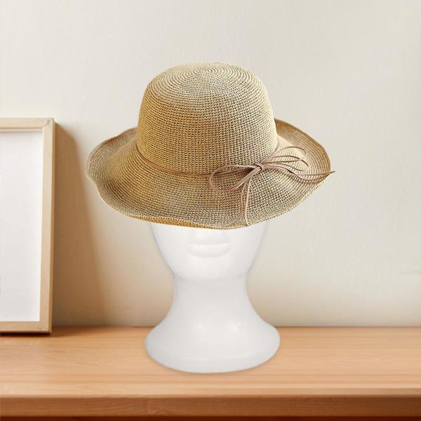 フォームマネキンヘッドホワイトホルダーヘアピーススタンドホームヘアピースヘッドセットスタイル C