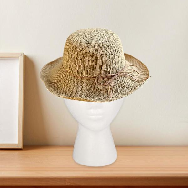 フォームマネキンヘッドホワイトホルダーヘアピーススタンドホームヘアピースヘッドセットスタイル E