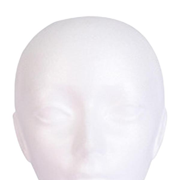 フォームマネキンヘッドホワイトホルダーヘアピーススタンド家庭用ヘアピースヘッドセットスタイル G