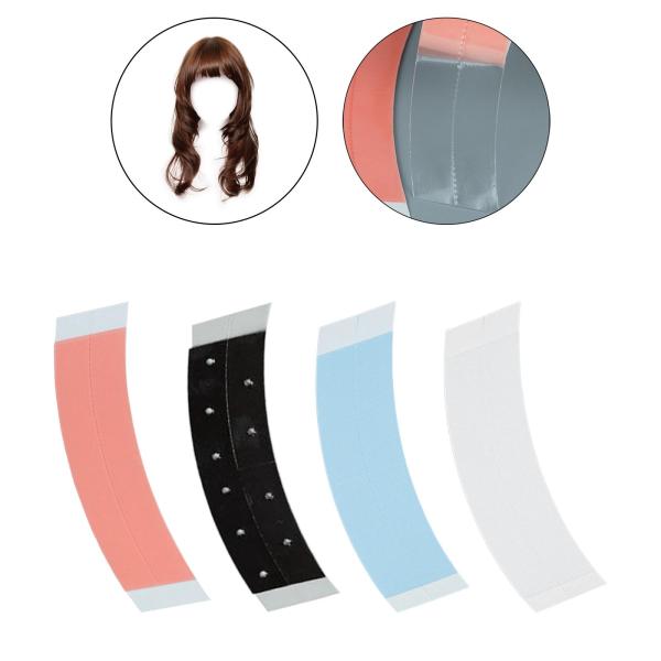 36 ピース両面ヘアウィッグテープヘアピース用クリアウィッグテープ接着剤レッド