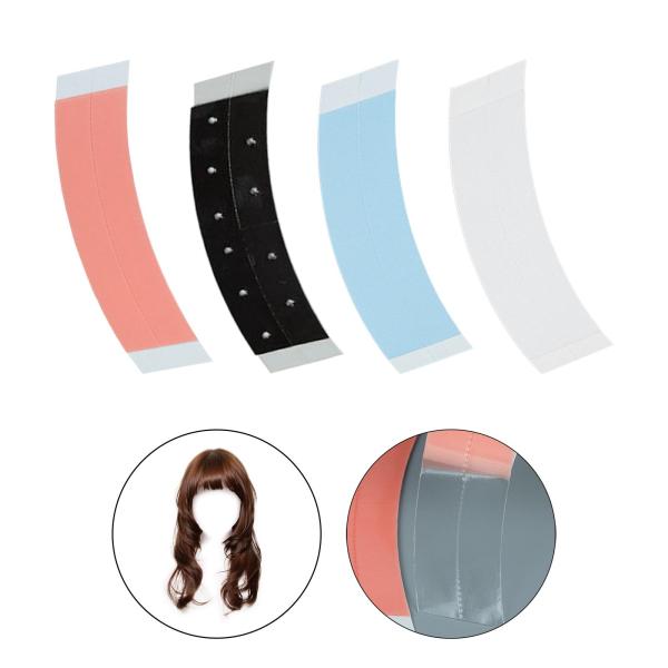 36 ピース両面ヘアウィッグテープヘアピース用クリアウィッグテープ接着剤レッド