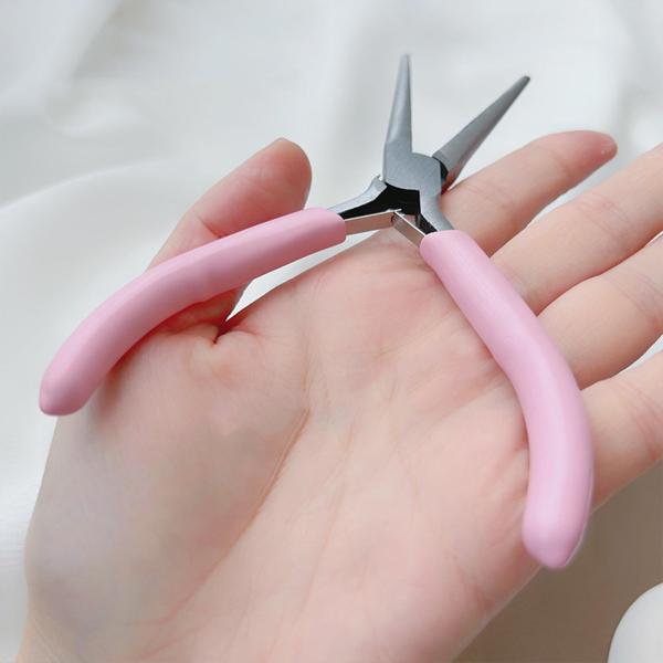 ネイルクリップピンセットネイルアートツール、金属製の快適なグリップネイルケアアクセサリー、ネイルエクステンションクリップネイルピンチツールネ