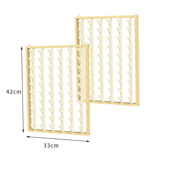 編組ヘアラック、折りたたみ式ヘアスタンド、ヘアディバイダー立ちヘアエクステンションホルダー、120スプールヘアセパレーターラックヘアホルダー