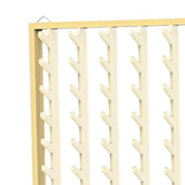 編組ヘアラック、折りたたみ式ヘアスタンド、ヘアディバイダー立ちヘアエクステンションホルダー、120スプールヘアセパレーターラックヘアホルダー