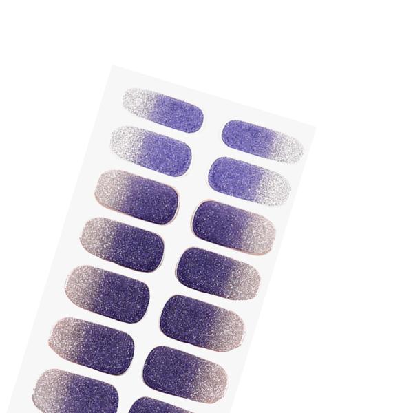 2 個ネイルステッカープレスオンネイルグリッターネイル用品ホームネイルサロンスタイル B