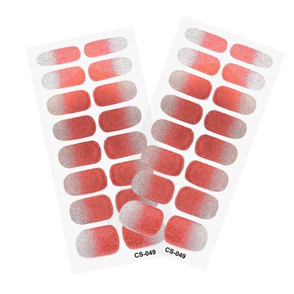 2 個ネイルステッカープレス爪グリッターネイル用品ホームネイルサロンスタイル I