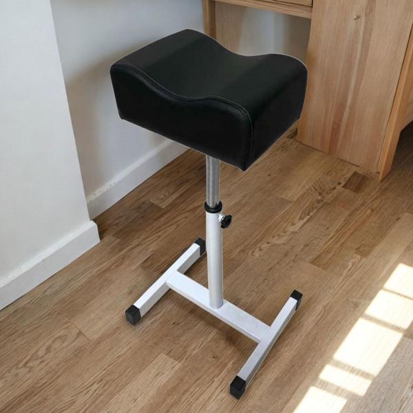 ペディキュア マニキュア フットレスト 調節可能 19.29 インチ 〜 27.17 インチ 家庭用 SPA ブラック