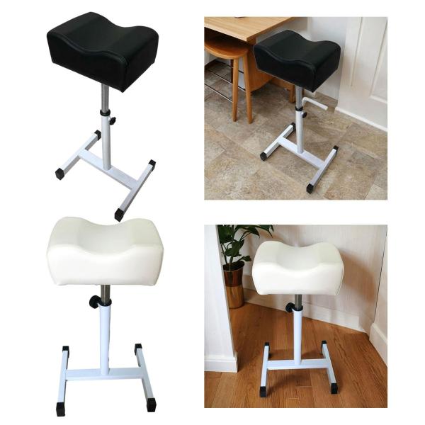 ペディキュア マニキュア フットレスト 調節可能 19.29 インチ 〜 27.17 インチ 家庭用 SPA ブラック