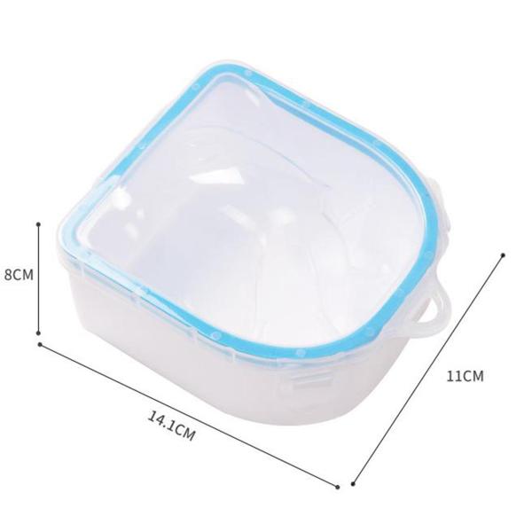 ネイルソーキングボウル、リムーブウォッシュソーカートレイ、耐久性のあるネイルアートツール、ジェルポリッシュディップパウダーリムーバー、手の爪