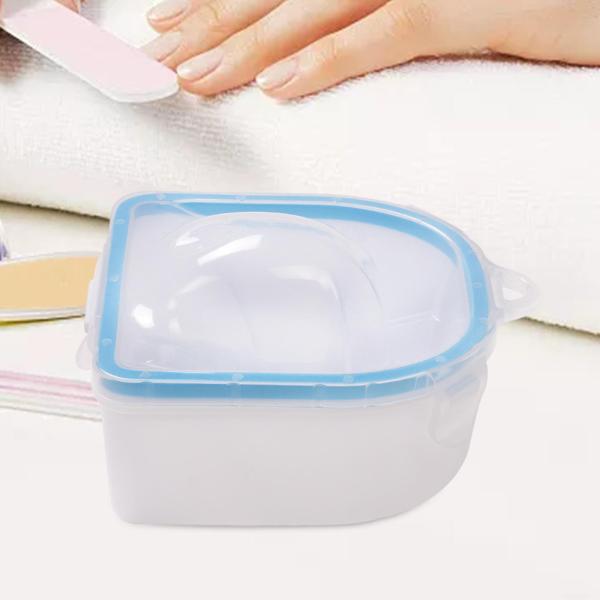 ネイルソーキングボウル、リムーブウォッシュソーカートレイ、耐久性のあるネイルアートツール、ジェルポリッシュディップパウダーリムーバー、手の爪
