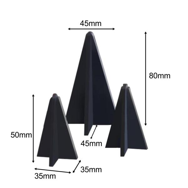 ジュエリー ショーケース ラック小売ジュエリー タワー耐久性のあるイヤリング オーガナイザー ホルダー ブラック 3 個