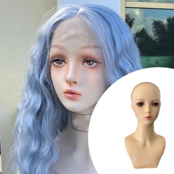 ウィッグホルダーマネキンかつらディスプレイスタンドマネキンヘッドメイクアップ女性ハゲマネキンヘッドウィッグ作成用メガネヘアスタイリング