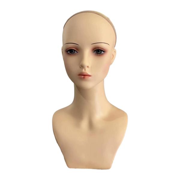 ウィッグホルダーマネキンかつらディスプレイスタンドマネキンヘッドメイクアップ女性ハゲマネキンヘッドウィッグ作成用メガネヘアスタイリング