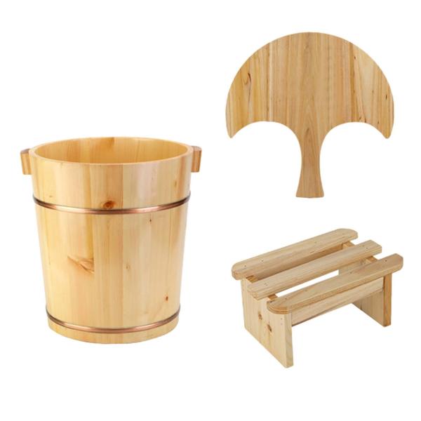 木製フットバス洗面器浴槽、バレル多目的ポータブル手作り供給ペディキュアフットソーク浴槽、｜stk-shop｜03