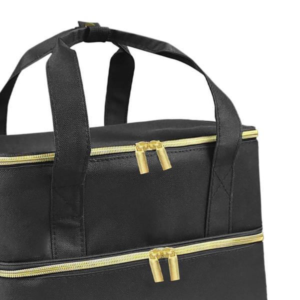 マニキュア収納袋 メイク道具収納セクション マニキュアキャリングケース 40本のボトルとネイルランプを収納 化粧品サロン