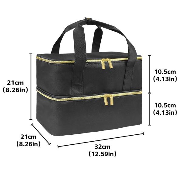 マニキュア収納袋 メイク道具収納セクション マニキュアキャリングケース 40本のボトルとネイルランプを収納 化粧品サロン