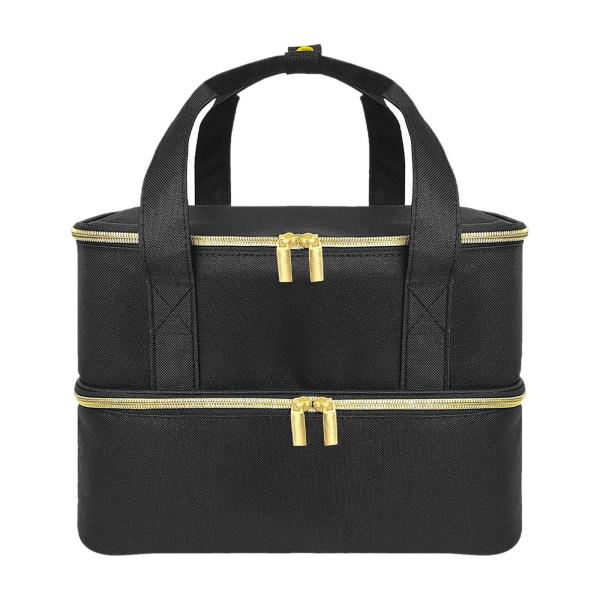 マニキュア収納袋 メイク道具収納セクション マニキュアキャリングケース 40本のボトルとネイルランプを収納 化粧品サロン