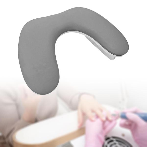 ネイルアームレスト枕ウッドベース実用的なパームレストサロンホームネイリストグレー