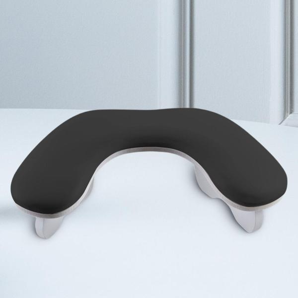 U字型ネイルアームレスト PUレザーネイルハンドレスト 家庭用 DIY ホームネイルテック ブラック