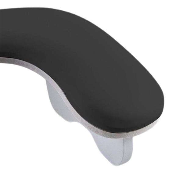 U字型ネイルアームレスト PUレザーネイルハンドレスト 家庭用 DIY ホームネイルテック ブラック