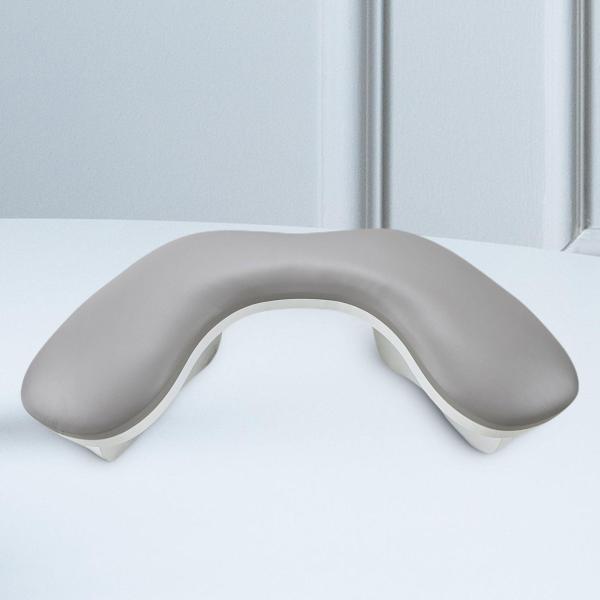 U字型ネイルアームレスト PUレザーネイルハンドレスト 家庭用 DIY ホームネイルテック グレー