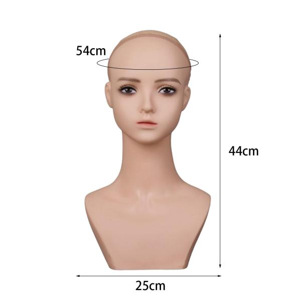 女性マネキン付き　ヘッド　+新品 ミディアムウィッグ付きレディードール人形 62047902_desc_1.jpg