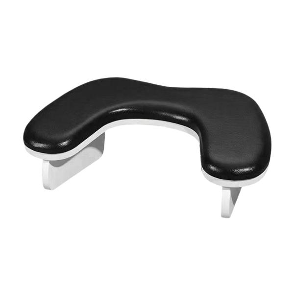 ネイルアームレストクッション マニキュアサロン用 実用的なU字型スタンド ネイリスト用 ブラック