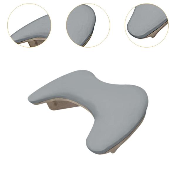 ネイル用アームレストクッション 木製スタンド U字型 自宅マニキュア ネイルサロン用 グレー