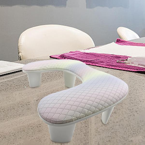 U字型アームレスト ソフトハンドレスト 取り外し可能 家庭用 DIY アクリルネイルサロン グリッド カラフル