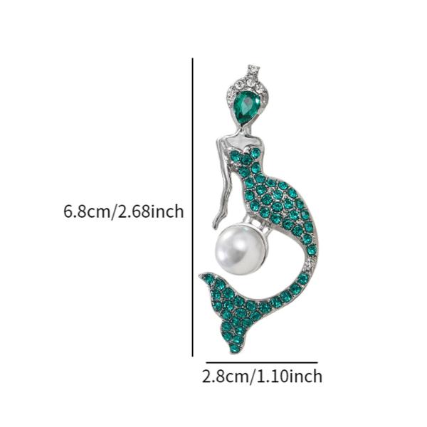 ラインストーン レディース コサージュピン レディース ブローチ ラペルピン チャイナドレス コート ドレス用 グリーン