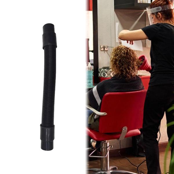 ヘアスチーマーホース ヘアドライヤー ボンネット サロン ナノ ヘアスチーマー 接続ホース ダブル 3.5cm ブラック