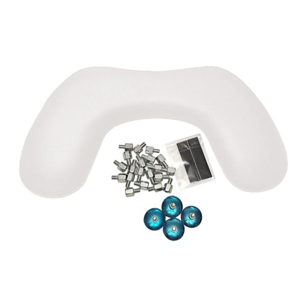 PUレザー U字型アームレスト 高さ調節可能 取り外し可能 サロン向け パーソナル ホワイト