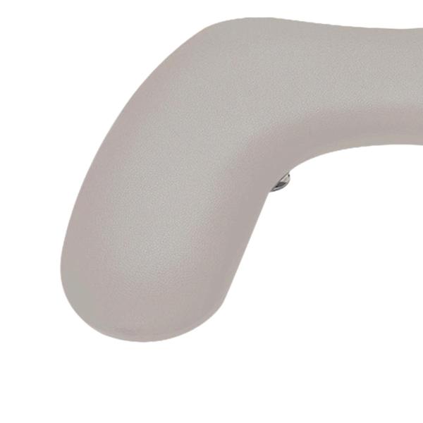 PU レザー U 字型アームレスト調節可能な高さサロン用取り外し可能パーソナルミルクコーヒー色